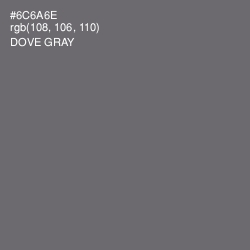#6C6A6E - Dove Gray Color Image